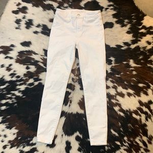American Eagle high rise jeggings white sz 8